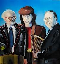nach Ost-Berlin Mischtechnik auf Reinzeichenkarton, ca. 70 x 70 cm, 1987